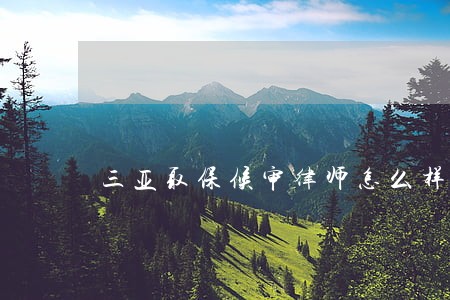 三亚取保候审律师怎么样 三亚取保候审律师怎么样