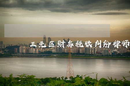 三元区财务税收纠纷律师 三元区财务税收纠纷律师