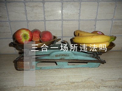 三合一场所违法吗 三合一场所违法吗