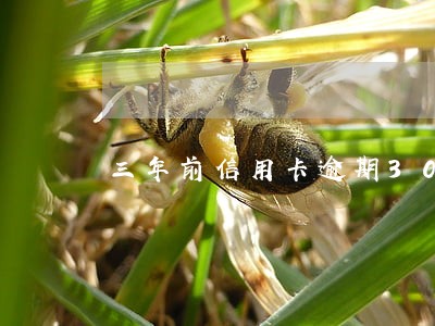 三年前信用卡逾期30次 三年前信用卡逾期30次