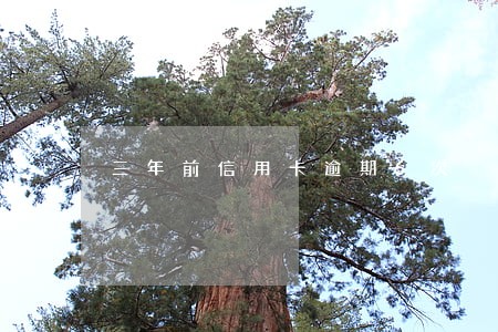 三年前信用卡逾期6次