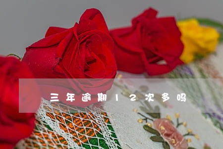 三年逾期12次多吗