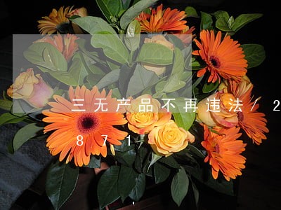 三无产品不再违法/2023020381871 三无产品不再违法/2023020381871