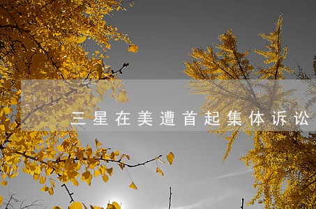 三星在美遭首起集体诉讼 三星在美遭首起集体诉讼
