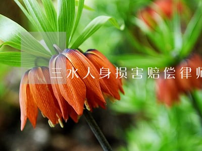 三水人身损害赔偿律师信息 三水人身损害赔偿律师信息