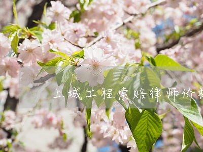 上城工程索赔律师价格 上城工程索赔律师价格