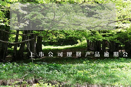 上市公司理财产品逾期公告 上市公司理财产品逾期公告