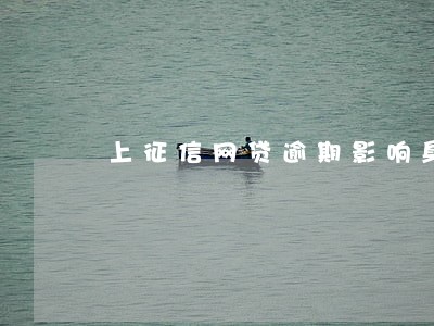 上征信网贷逾期影响身份证吗 上征信网贷逾期影响身份证吗