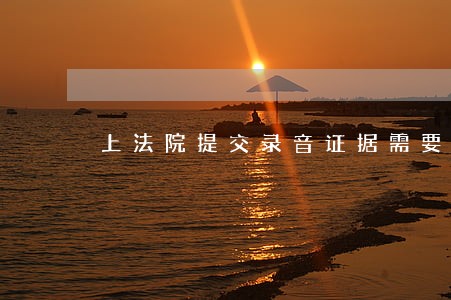 上法院提交录音证据需要刻碟吗 上法院提交录音证据需要刻碟吗