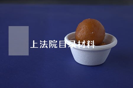 上法院目录材料