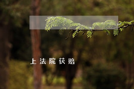 上法院获赔 上法院获赔