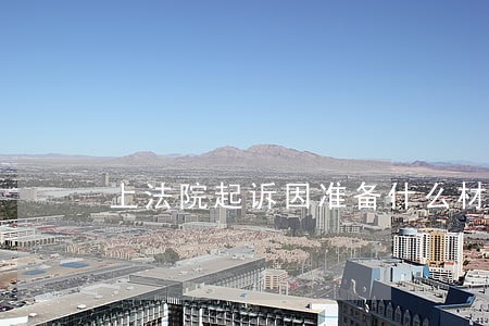 上法院起诉因准备什么材料 上法院起诉因准备什么材料