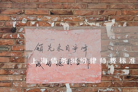 上海债务纠纷律师费标准 上海债务纠纷律师费标准