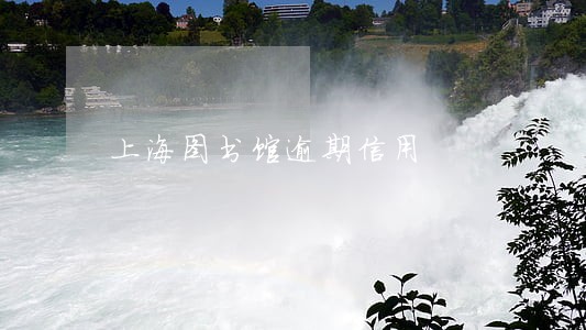 上海图书馆逾期信用 上海图书馆逾期信用