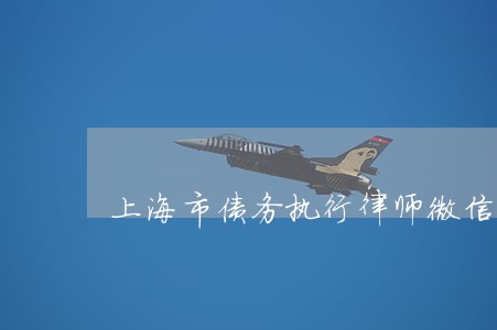 上海市债务执行律师微信咨询 上海市债务执行律师微信咨询