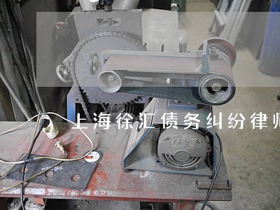 上海徐汇债务纠纷律师 上海徐汇债务纠纷律师