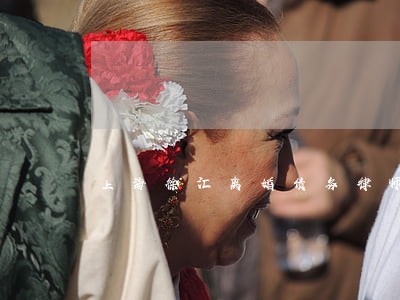 上海徐汇离婚债务律师 上海徐汇离婚债务律师