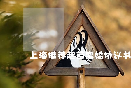 上海推荐起草离婚协议书律师咨询 上海推荐起草离婚协议书律师咨询