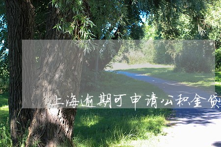 上海逾期可申请公积金贷款 上海逾期可申请公积金贷款