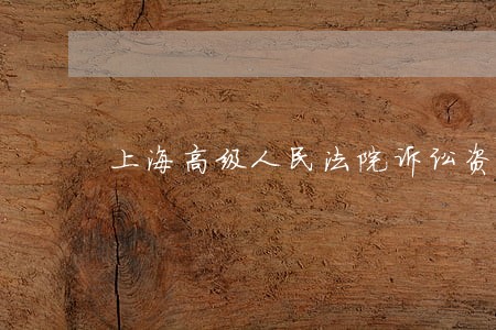 上海高级人民法院诉讼资产网 上海高级人民法院诉讼资产网