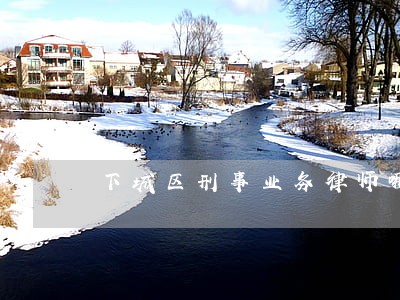 下城区刑事业务律师哪个好 下城区刑事业务律师哪个好