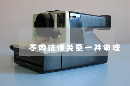 不同法律关系一并审理 不同法律关系一并审理