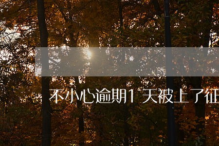 不小心逾期1天被上了征信后果 不小心逾期1天被上了征信后果