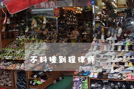 不料撞到程律师 不料撞到程律师