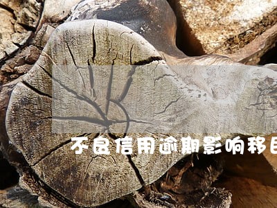 不良信用逾期影响移民吗 不良信用逾期影响移民吗