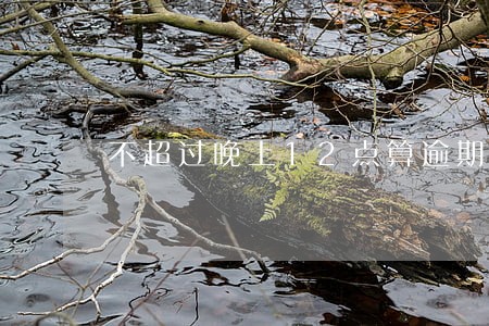 不超过晚上12点算逾期吗