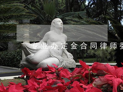 专业办定金合同律师委托