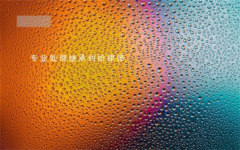 专业处理继承纠纷律师