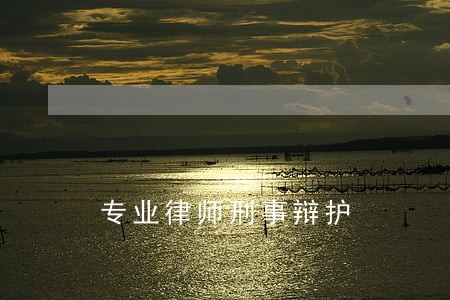 专业律师刑事辩护 专业律师刑事辩护
