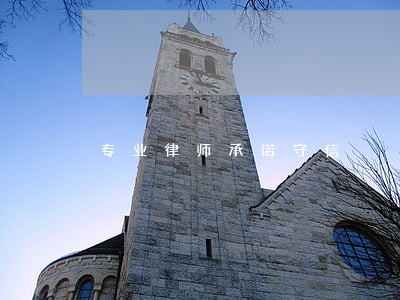专业律师承诺守信 专业律师承诺守信