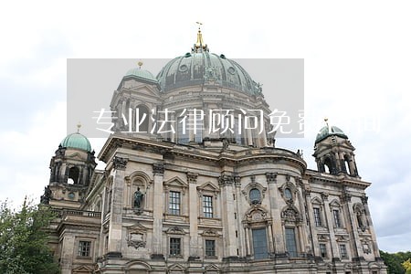 专业法律顾问免费咨询 专业法律顾问免费咨询