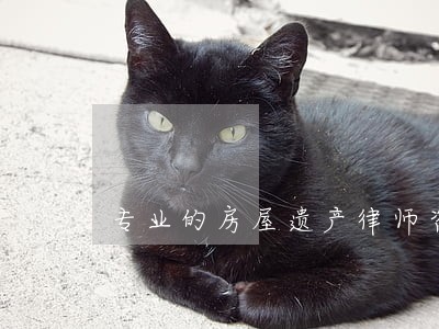 专业的房屋遗产律师咨询费用 专业的房屋遗产律师咨询费用