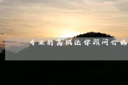 专业的高校法律顾问价格 专业的高校法律顾问价格