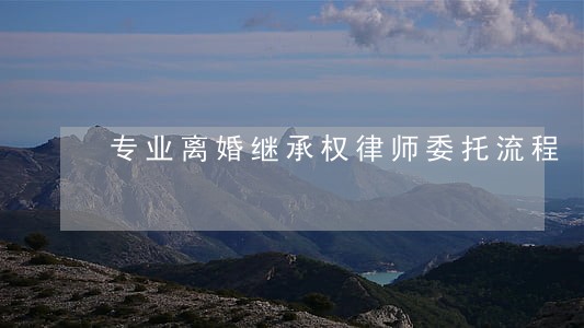 专业离婚继承权律师委托流程 专业离婚继承权律师委托流程