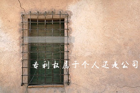 专利权属于个人还是公司