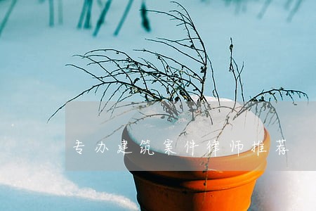专办建筑案件律师推荐 专办建筑案件律师推荐