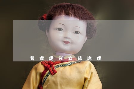 专家建议立法治理