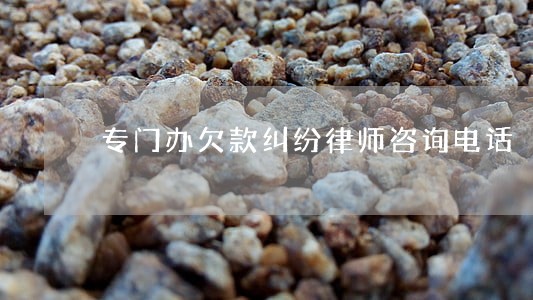 专门办欠款纠纷律师咨询电话
