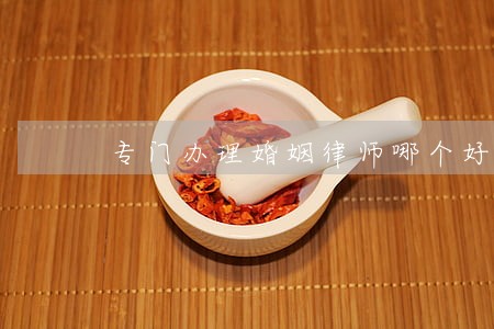 专门办理婚姻律师哪个好 专门办理婚姻律师哪个好