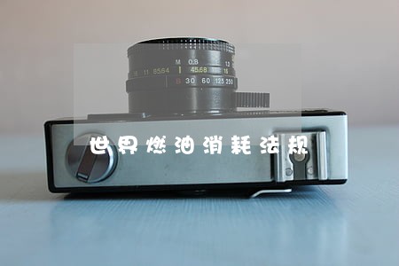 世界燃油消耗法规 世界燃油消耗法规