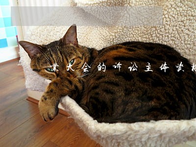 业大会的诉讼主体资格