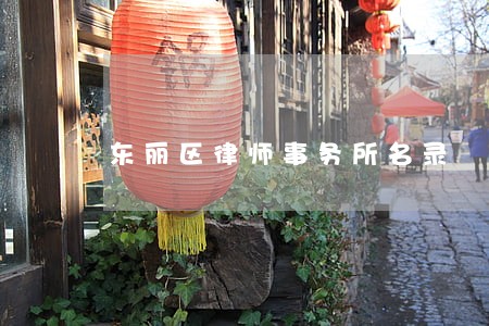 东丽区律师事务所名录 东丽区律师事务所名录
