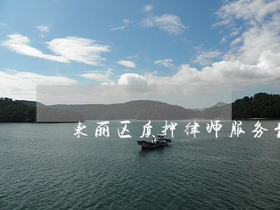 东丽区质押律师服务费 东丽区质押律师服务费