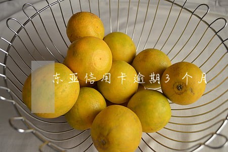东亚信用卡逾期3个月 东亚信用卡逾期3个月
