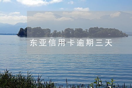 东亚信用卡逾期三天