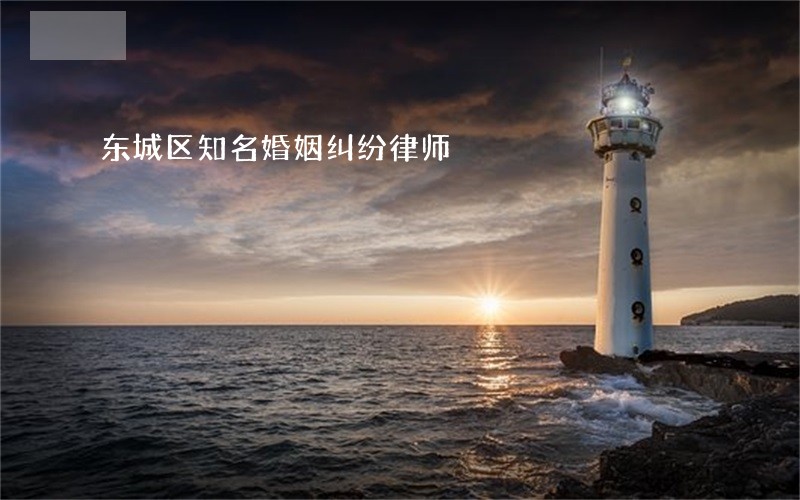 东城区知名婚姻纠纷律师